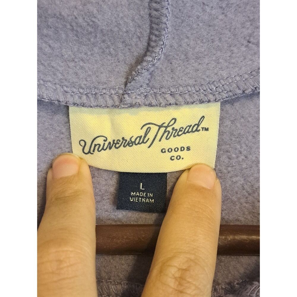 Universal Thread Lavender Purple Oversized Fleece Hoodie Sweatshirt L - Picture 2 of 5